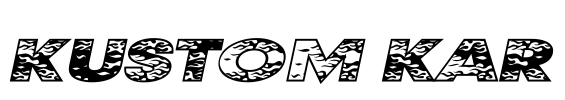 Kustom Kar Font Image