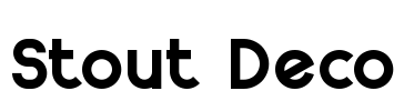 Stout Deco Font Image