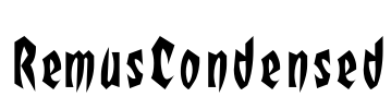 RemusCondensed Font Image