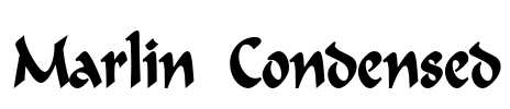 Marlin Condensed Font Image