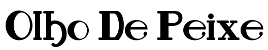 Olho De Peixe Font Image