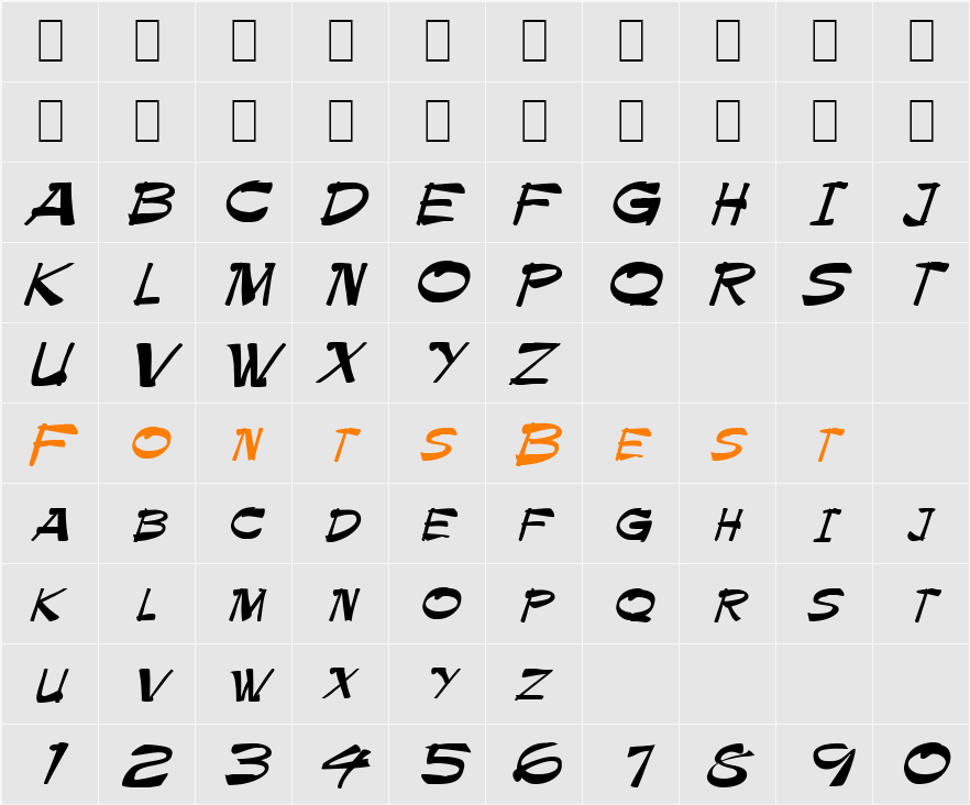 Hollow 3 Character Map