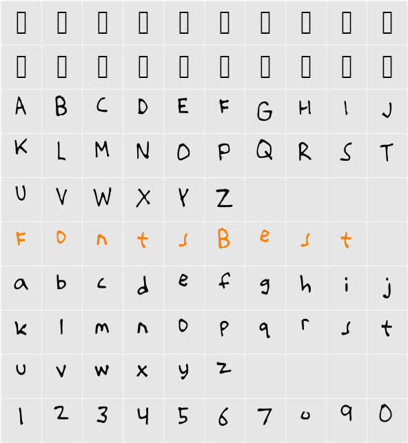That_There_Paul Character Map