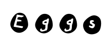 Eggs Font Image