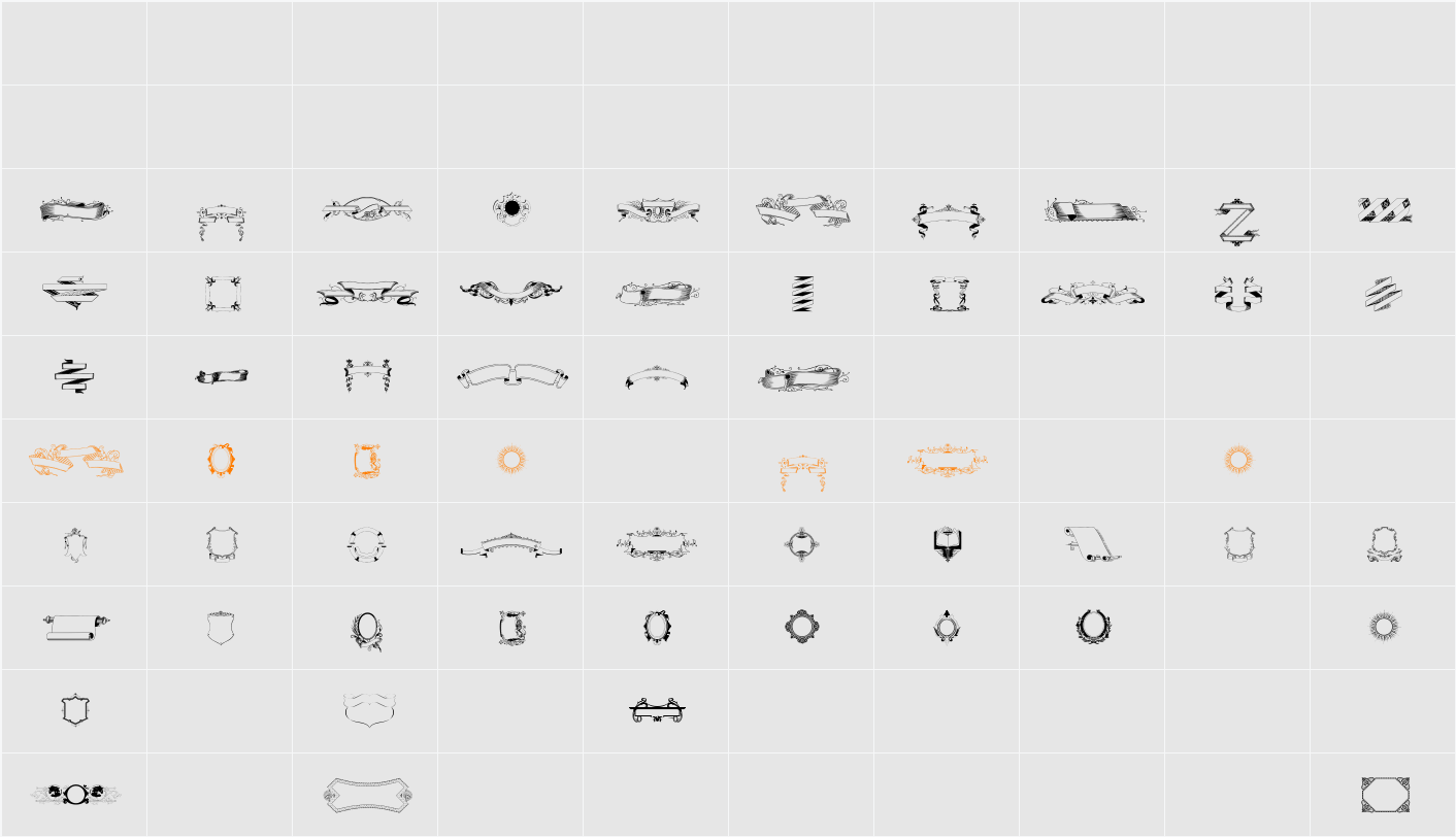 FreeRibbons Character Map