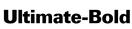 Ultimate-Bold Font Image