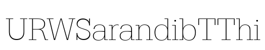URWSarandibTThi Font Image