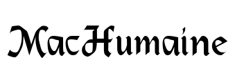 MacHumaine Font Image