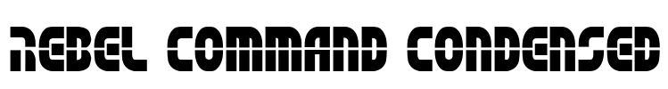 Rebel Command Condensed Font Image