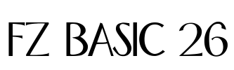 FZ BASIC 26 Font Image