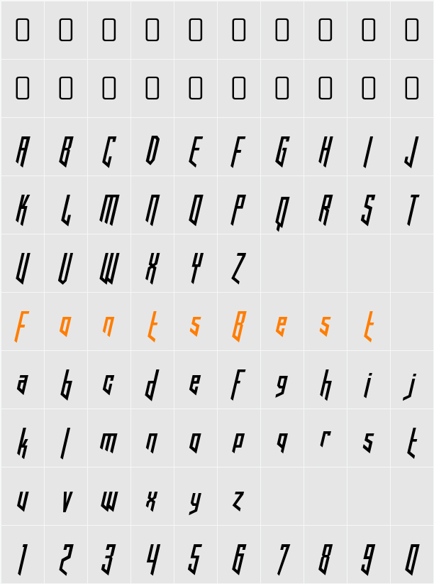 Hooked Up One Oh One Character Map