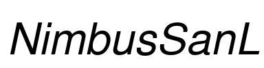 NimbusSanL Font Image