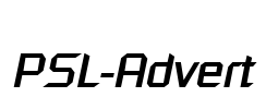 PSL-Advert Font Image