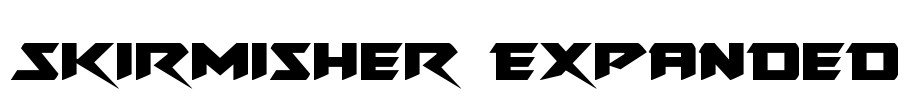 Skirmisher Expanded Font Image