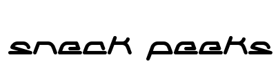 sneak peeks Font Image