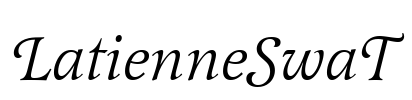 LatienneSwaT Font Image