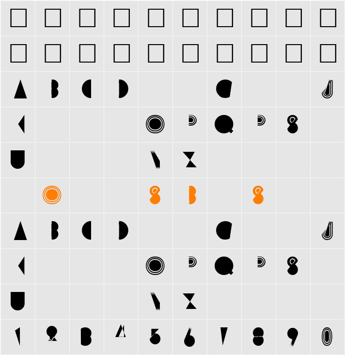 Prisma Character Map