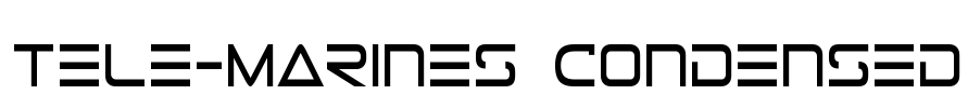 Tele-Marines Condensed Font Image