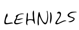 LEHN125 Font Image