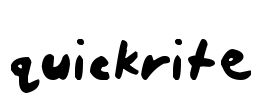 quickrite Font Image