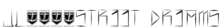 JL357_STREET DREAMS Font Image