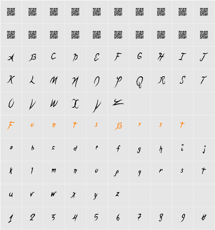 DragonsBreath Character Map
