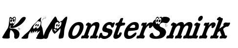 KAMonsterSmirk Font Image