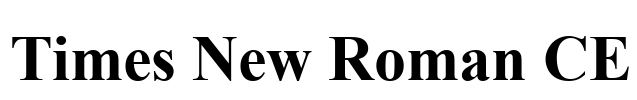 Times New Roman CE