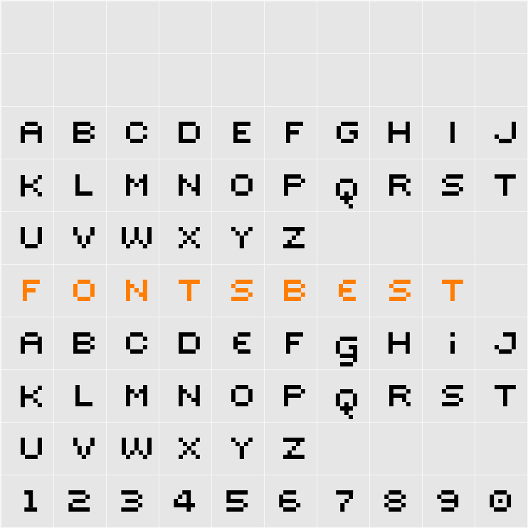 Sevenet Character Map