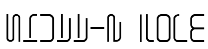 Shuttle Form Font Image
