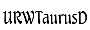 URWTaurusD Font Image