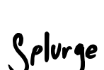 Splurge Font Image