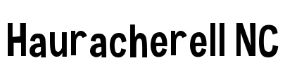 Hauracherell NC Font Image
