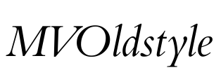 MVOldstyle Font Image