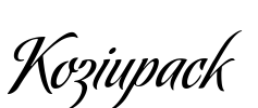 Koziupack Font Image