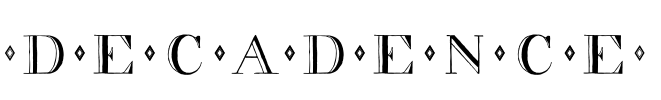 decadence Font Image