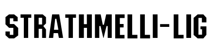 Strathmelli-Lig Font Image