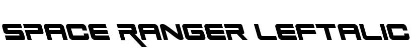 Space Ranger Leftalic Font Image