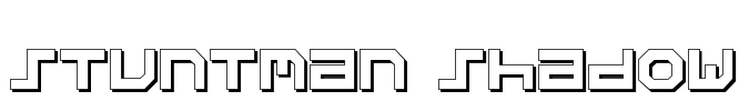Stuntman Shadow Font Image