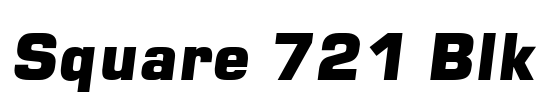 Square 721 Blk Font Image