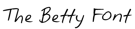 The Betty Font