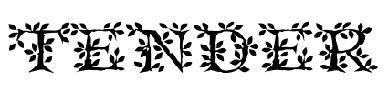 Tender Font Image