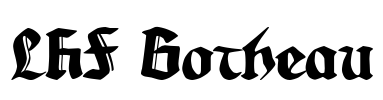 LHF Gotheau Font Image