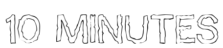 10 Minutes Font Image