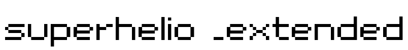 superhelio _extended Font Image