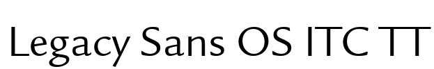 Legacy Sans OS ITC TT Font Image