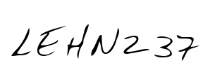 LEHN237 Font Image