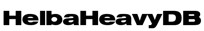 HelbaHeavyDB Font Image