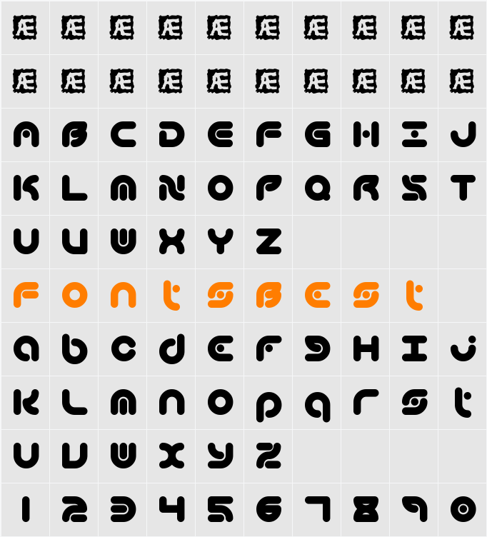 Technique BRK Character Map