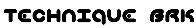 Technique BRK Font Image